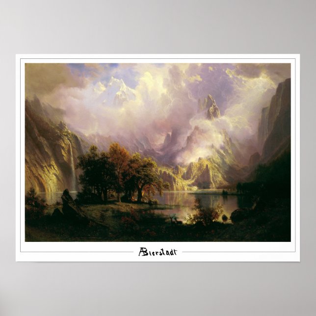 Poster Pôster de Arte Albert Bierstadt Zedign #136 (Frente)