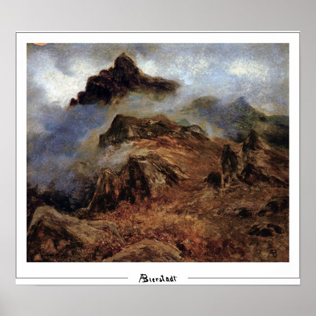 Poster Pôster de Arte Albert Bierstadt Zedign #20 (Frente)