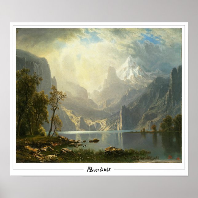 Poster Pôster de Arte Albert Bierstadt Zedign #298 (Frente)