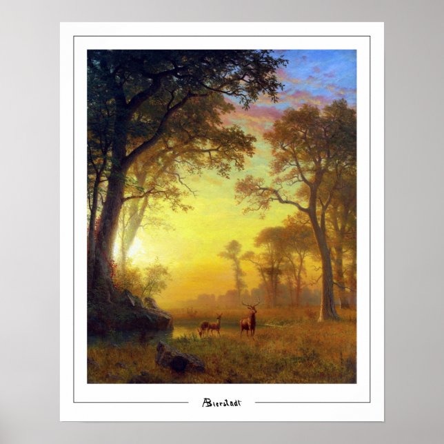 Poster Pôster de Arte Albert Bierstadt Zedign #48 (Frente)