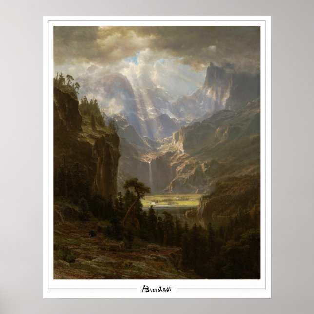 Poster Pôster de Arte Albert Bierstadt Zedign #52 (Frente)