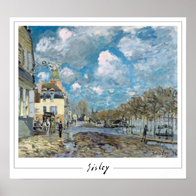 Poster Pôster de Arte Alfred Sisley Zedign #316 (Frente)