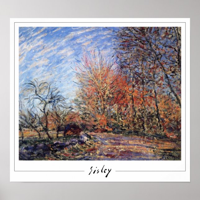 Poster Pôster de Arte Alfred Sisley Zedign #372 (Frente)