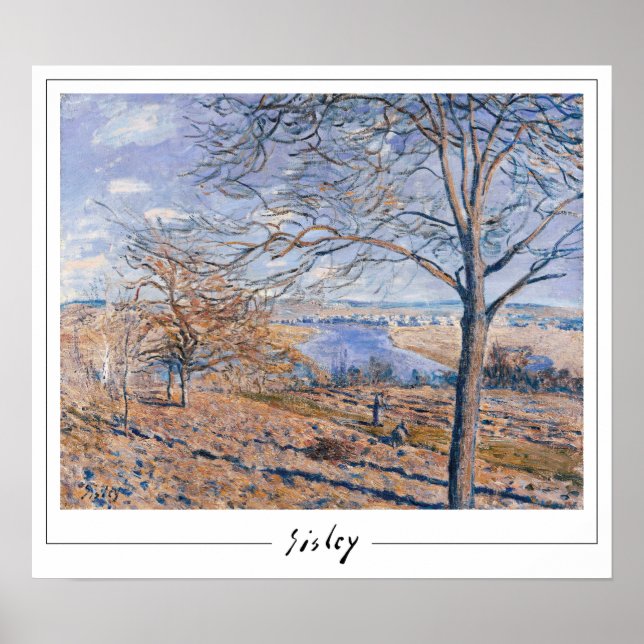 Poster Pôster de Arte Alfred Sisley Zedign #4 (Frente)