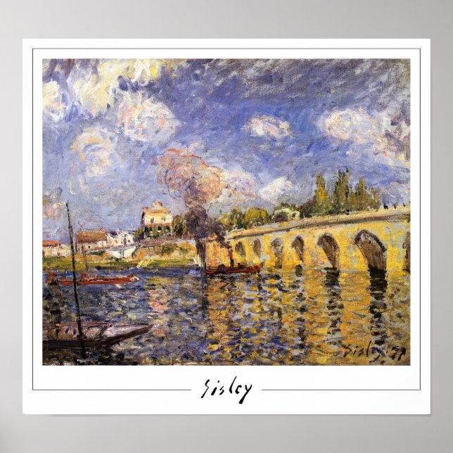 Poster Pôster de Arte Alfred Sisley Zedign #90 (Frente)