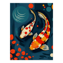 Póster Poster de Arte Animal Expressionista Colorida