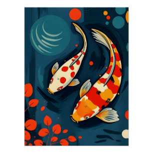 Póster Poster de Arte Animal Expressionista Colorida