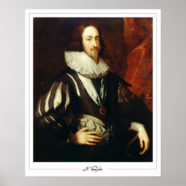 Poster Pôster de Arte Anthony van Dyck Zedign #23 (Frente)