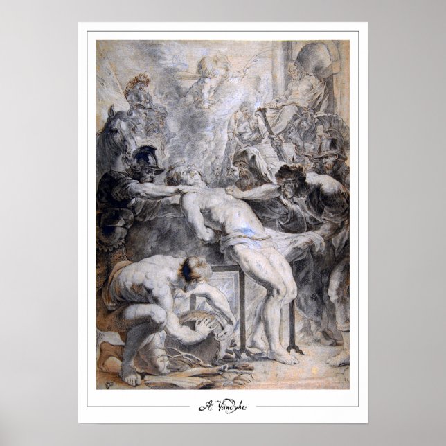 Poster Pôster de Arte Anthony van Dyck Zedign #593 (Frente)