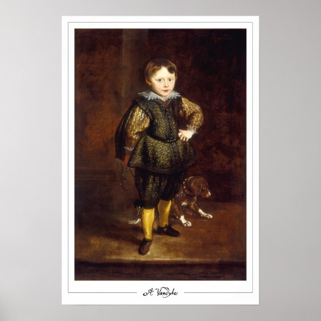 Poster Pôster de Arte Anthony van Dyck Zedign #676 (Frente)