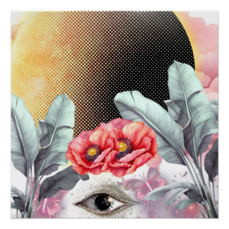 Póster Poster de Arte da Parede da Seda