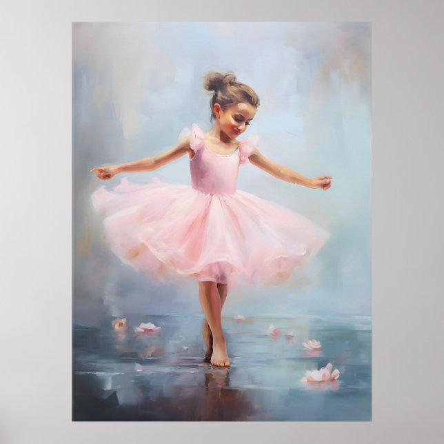 Poster Pôster de Arte da Pequena Bailarina (Frente)