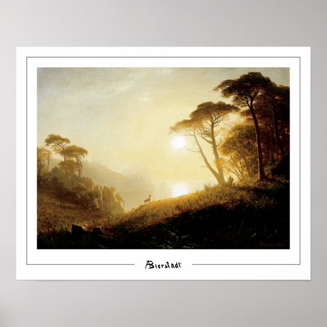 Poster Pôster de arte de Albert Bierstadt Zedign #224 (Frente)