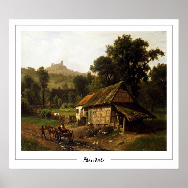 Poster Pôster de arte de Albert Bierstadt Zedign #299 (Frente)