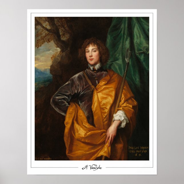 Poster Pôster de arte de Anthony van Dyck Zedign #433 (Frente)