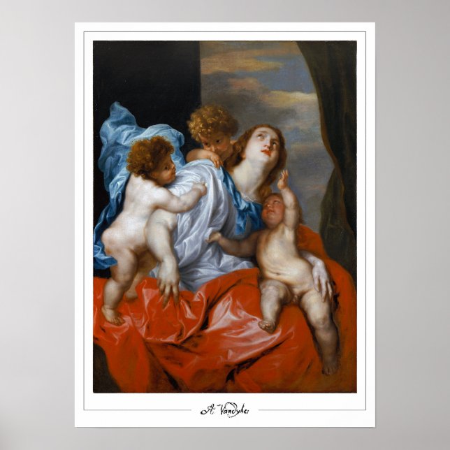 Poster Pôster de arte de Anthony van Dyck Zedign #603 (Frente)