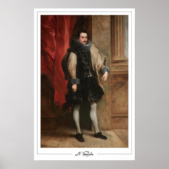 Poster Pôster de arte de Anthony van Dyck Zedign #667 (Frente)