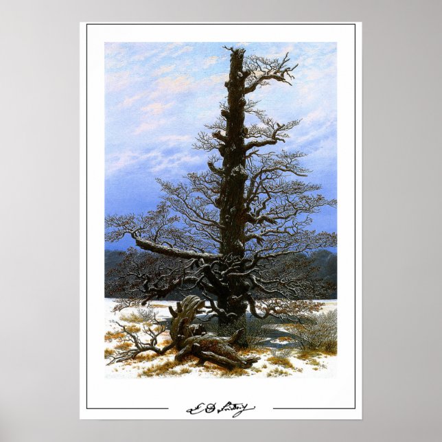 Poster Pôster de arte de Caspar David Friedrich Zedign #1 (Frente)