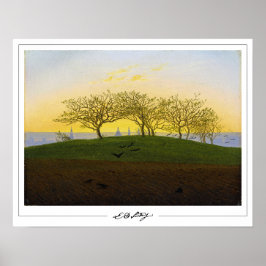 Poster Pôster de arte de Caspar David Friedrich Zedign #1