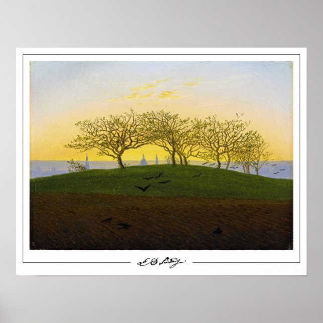 Poster Pôster de arte de Caspar David Friedrich Zedign #1 (Frente)