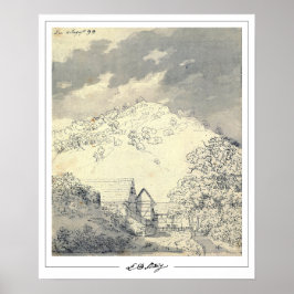 Poster Pôster de arte de Caspar David Friedrich Zedign #1