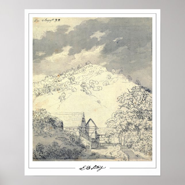 Poster Pôster de arte de Caspar David Friedrich Zedign #1 (Frente)