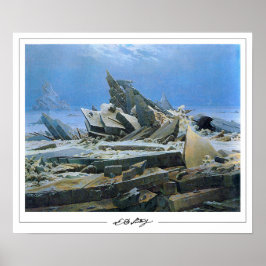 Poster Pôster de arte de Caspar David Friedrich Zedign #2