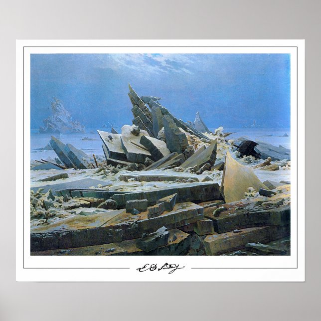Poster Pôster de arte de Caspar David Friedrich Zedign #2 (Frente)