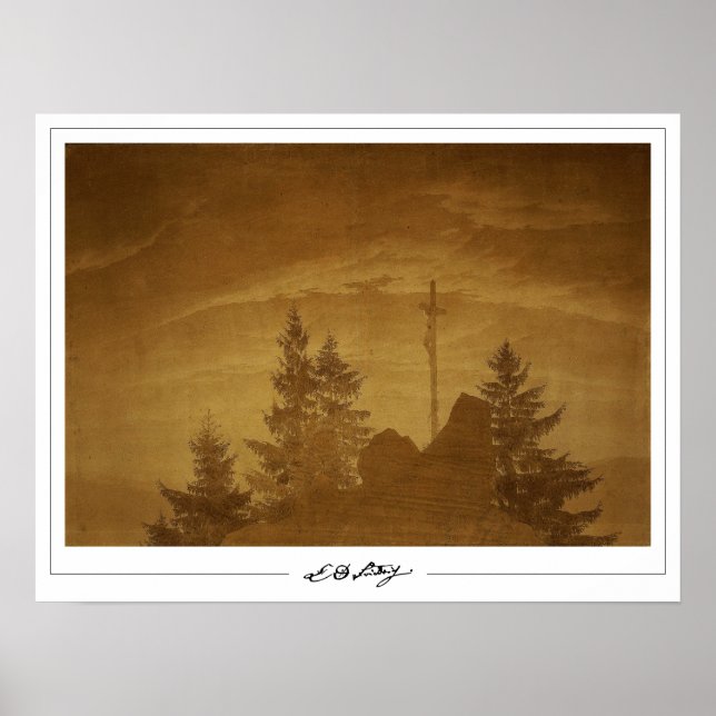Poster Pôster de arte de Caspar David Friedrich Zedign #3 (Frente)