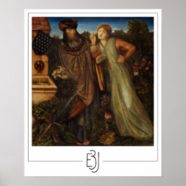 Poster Pôster de arte de Edward Burne-Jones Zedign #13