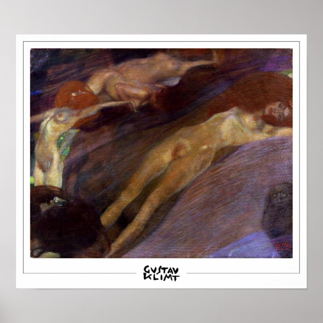 Poster Pôster de Arte de Gustav Klimt Zedign #112 (Frente)
