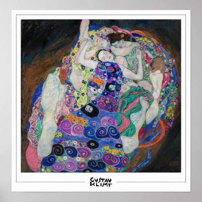 Poster Pôster de Arte de Gustav Klimt Zedign #8 (Frente)