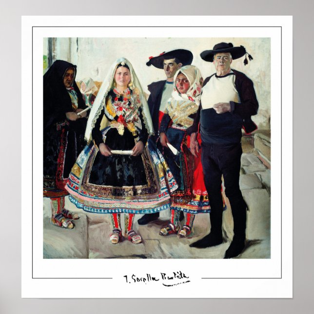 Poster Pôster de arte de Joaquín Sorolla Zedign #3 (Frente)