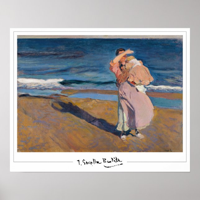 Poster Pôster de arte de Joaquín Sorolla Zedign #8 (Frente)