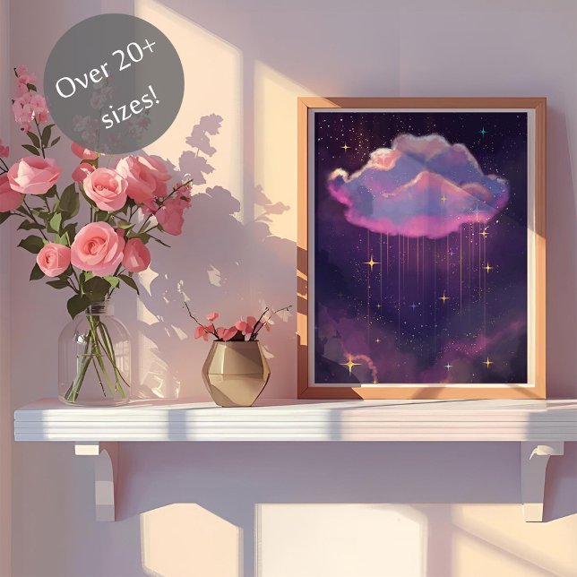 Poster Pôster de Arte de Nuvem Sonhadora Celestial (Criador carregado)