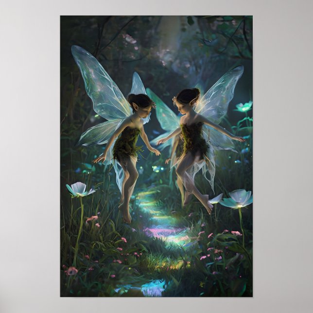 Poster Pôster de Arte de Parede da Fada Mágica (Frente)
