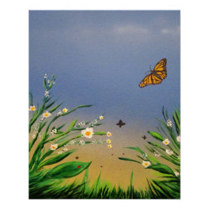 Póster Pôster de Arte de Parede da Natureza do Céu do Pôr