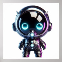 Pôster de Arte de Parede de Boneca Kawaii para Cam