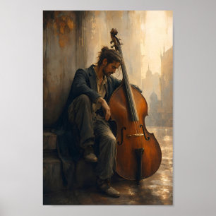 Poster Pôster de Arte de Parede Sonho de Jazz Encharcado