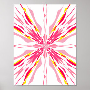 Poster Pôster de Arte Geométrica de Estrela Explosiva Abs