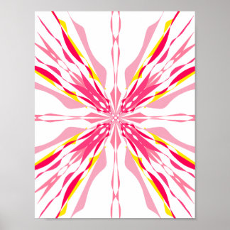 Poster Pôster de Arte Geométrica de Estrela Explosiva Abs