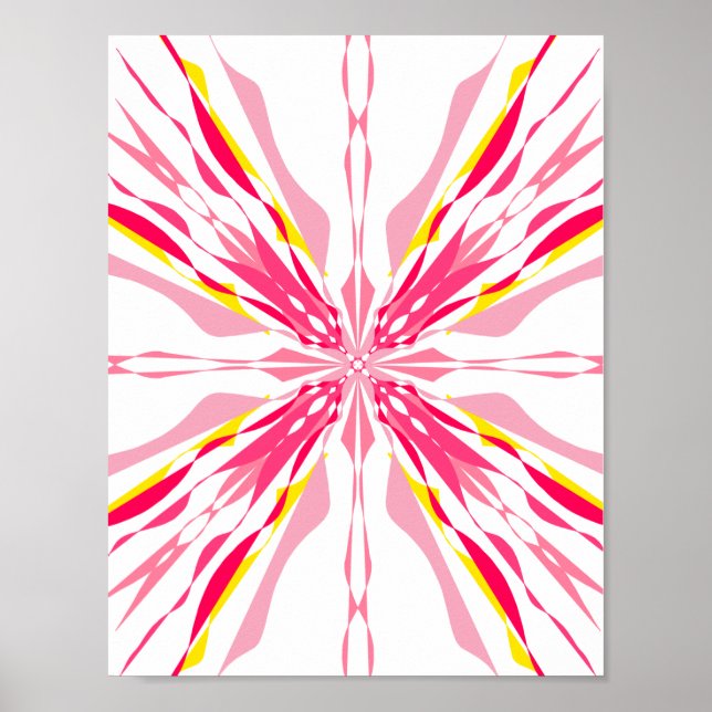 Poster Pôster de Arte Geométrica de Estrela Explosiva Abs (Frente)