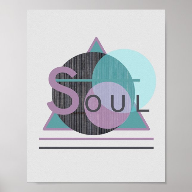 Poster Pôster de Arte Inspirador "ALMA" (Frente)