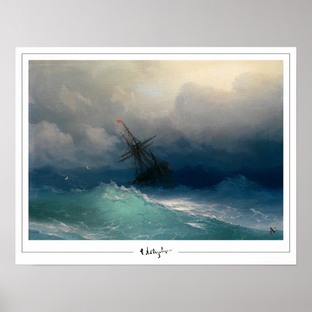 Poster Pôster de arte Ivan Aivazovsky Zedign #405 (Frente)