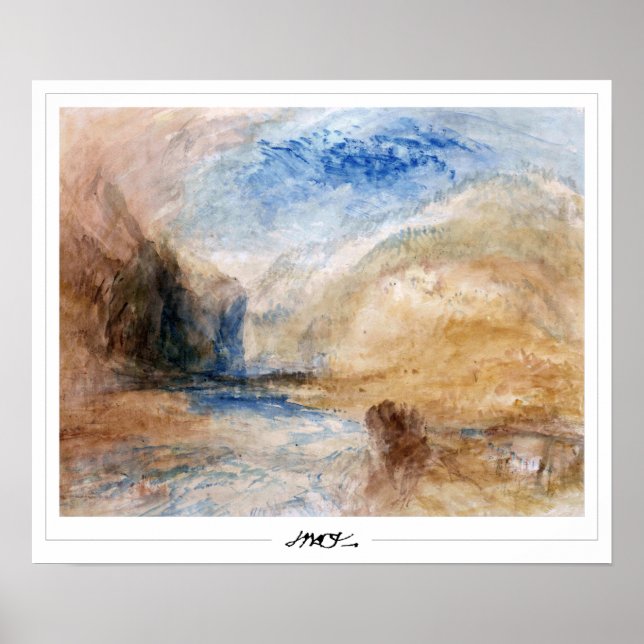 Poster Pôster de Arte JMW Turner Zedign #362-3 (Frente)