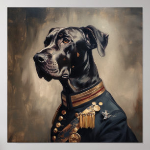 Poster Pôster de Arte Militar Customizado de Grande Dane