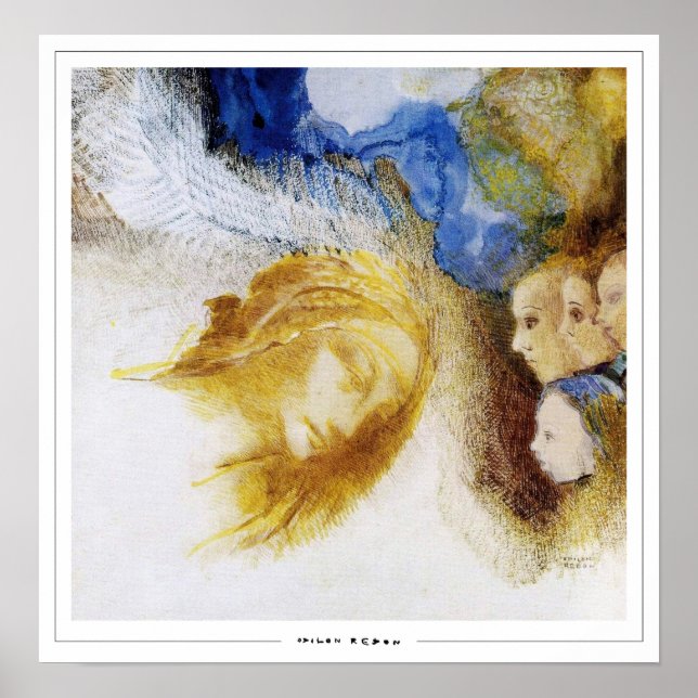 Poster Pôster de Arte Odilon Redon Zedign #566 (Frente)