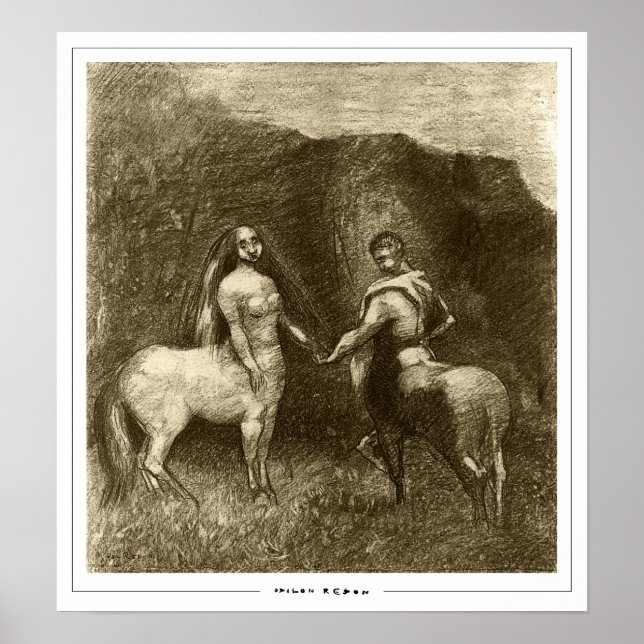 Poster Pôster de arte Odilon Redon Zedign #573 (Frente)