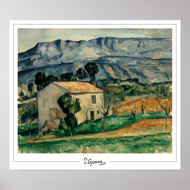 Poster Pôster de Arte Paul Cézanne Zedign #47 (Frente)
