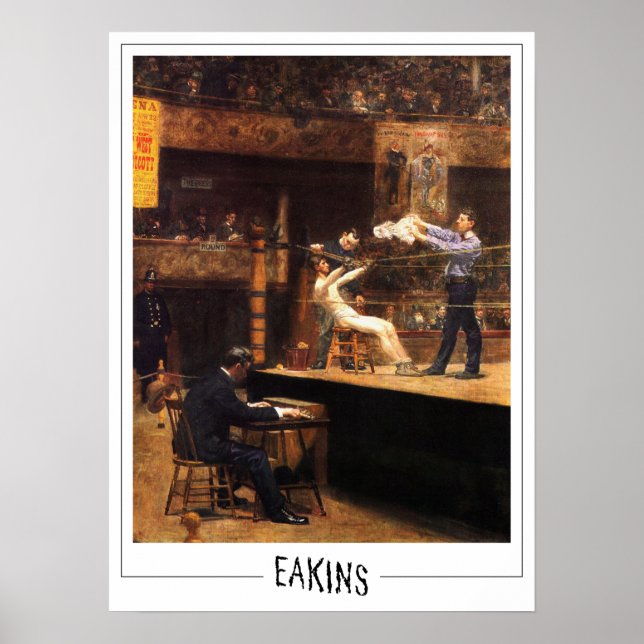 Poster Pôster de Arte Thomas Eakins Zedign #350 (Frente)